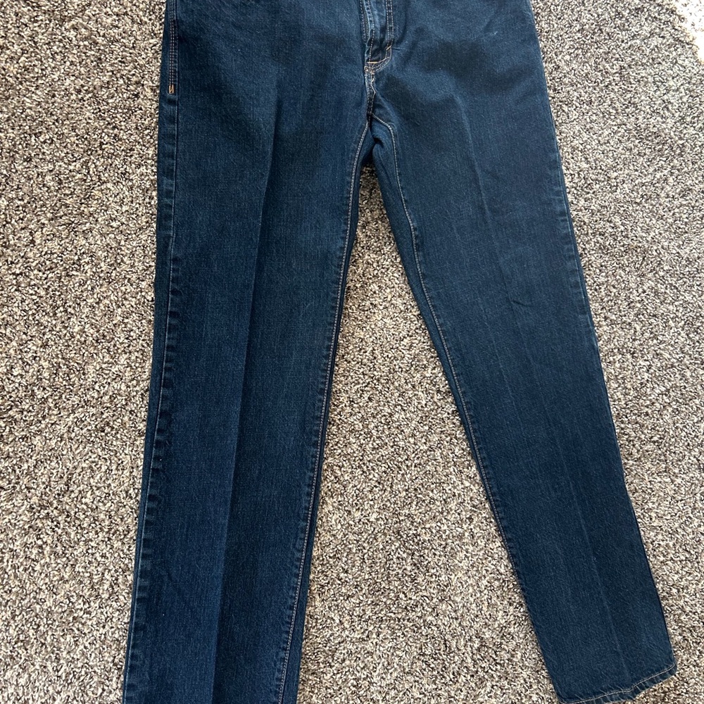 Calvin Klein Blue Straight-Leg Jeans